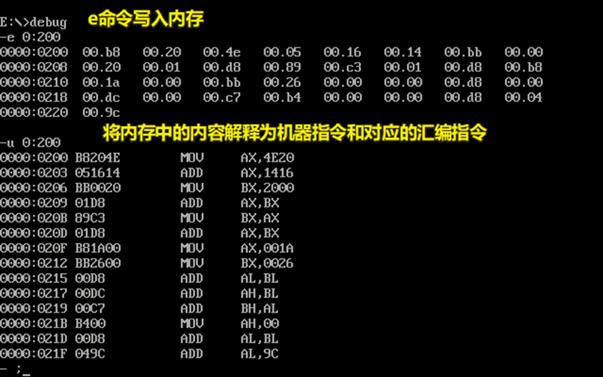 指令内容三的结果：