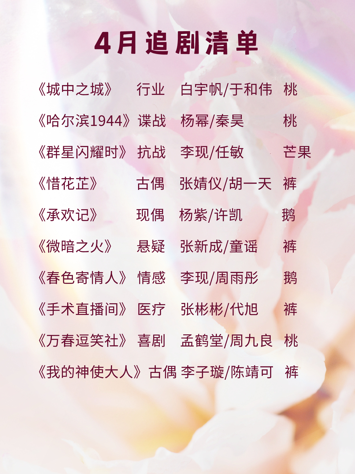 中文字幕免费高清电视剧推荐2023最新热播剧，精彩剧情不容错过，追剧必备清单