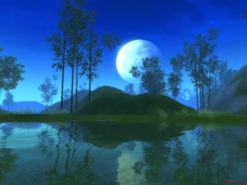 欧美丁香午夜色撩人沉醉迷人芬芳，浪漫花园夜景如诗如画，月光下的花香与静谧交织