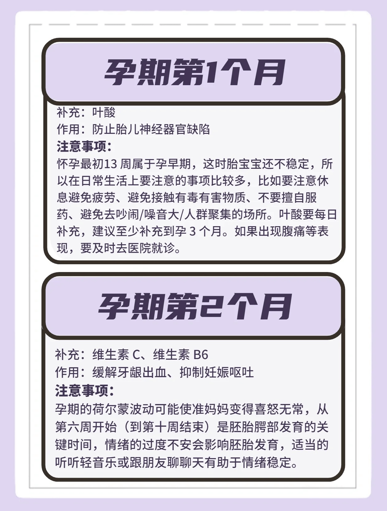 1.孕妇怀孕期间注意事项与营养补充指南